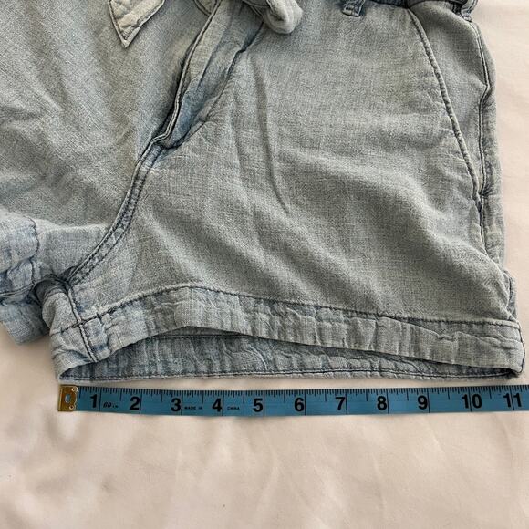 Abercrombie & Fitch Linen Blend Tie Up Shorts Size XS - Picture 7 of 7